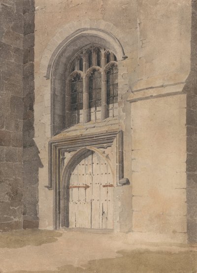 Doorway and Window of a Church by John Sell Cotman